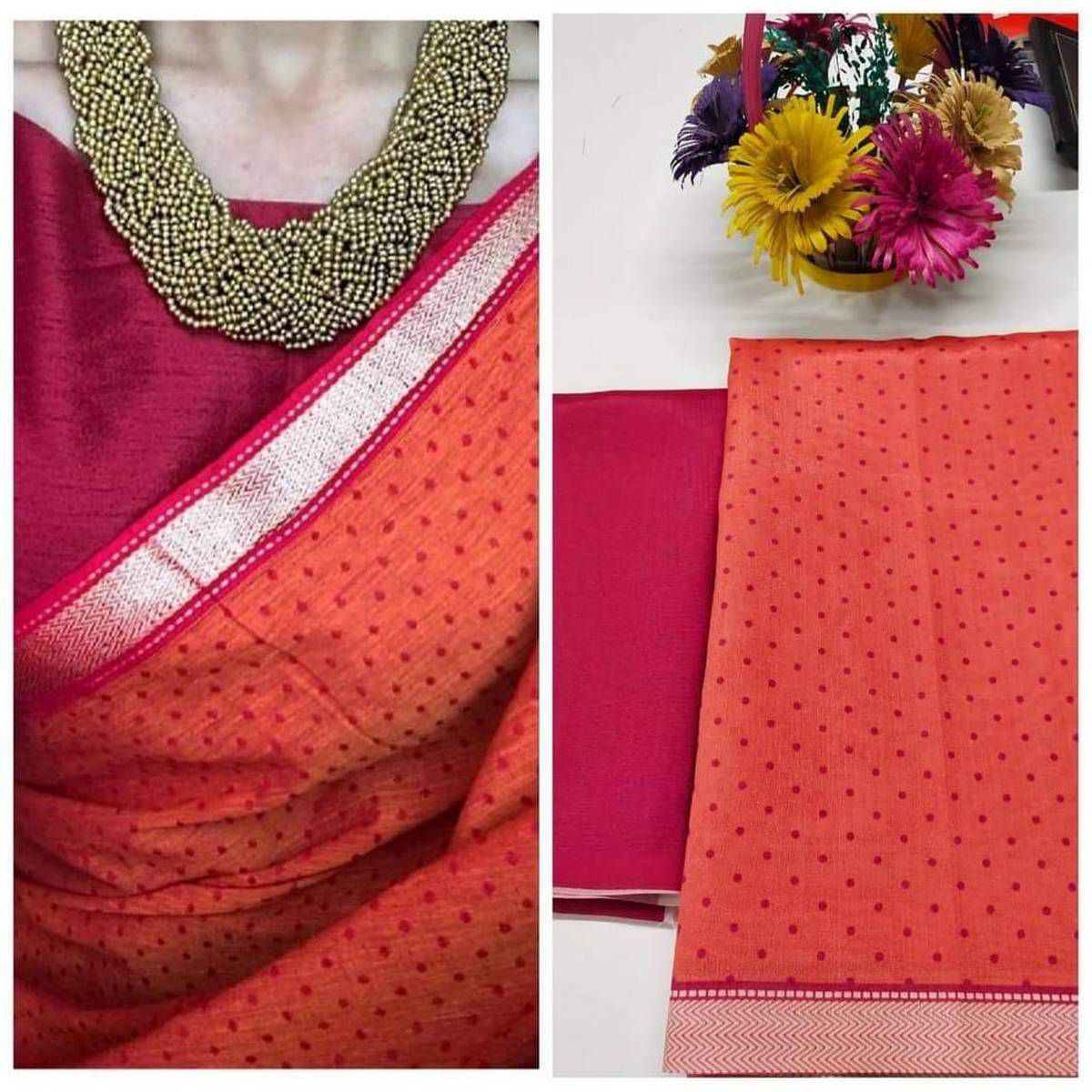 Indian Digital Print Soft Silk  Sharee