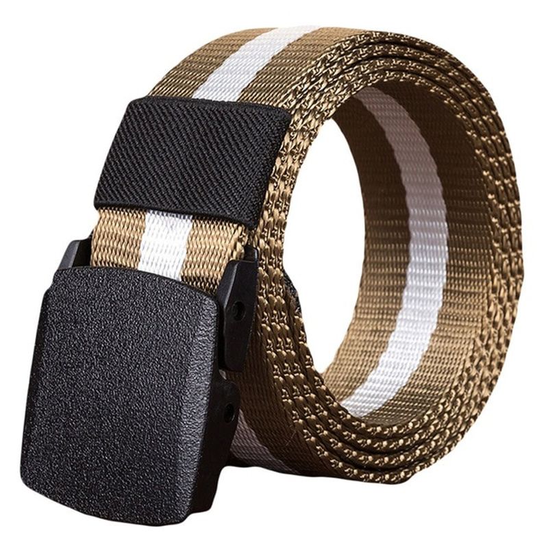 Canvas Belt For Men Women Waist Belt 2020 Fashion Plastic Buckle Casual Cowboy Black Belt Ceinture For Jean Useful Accessories