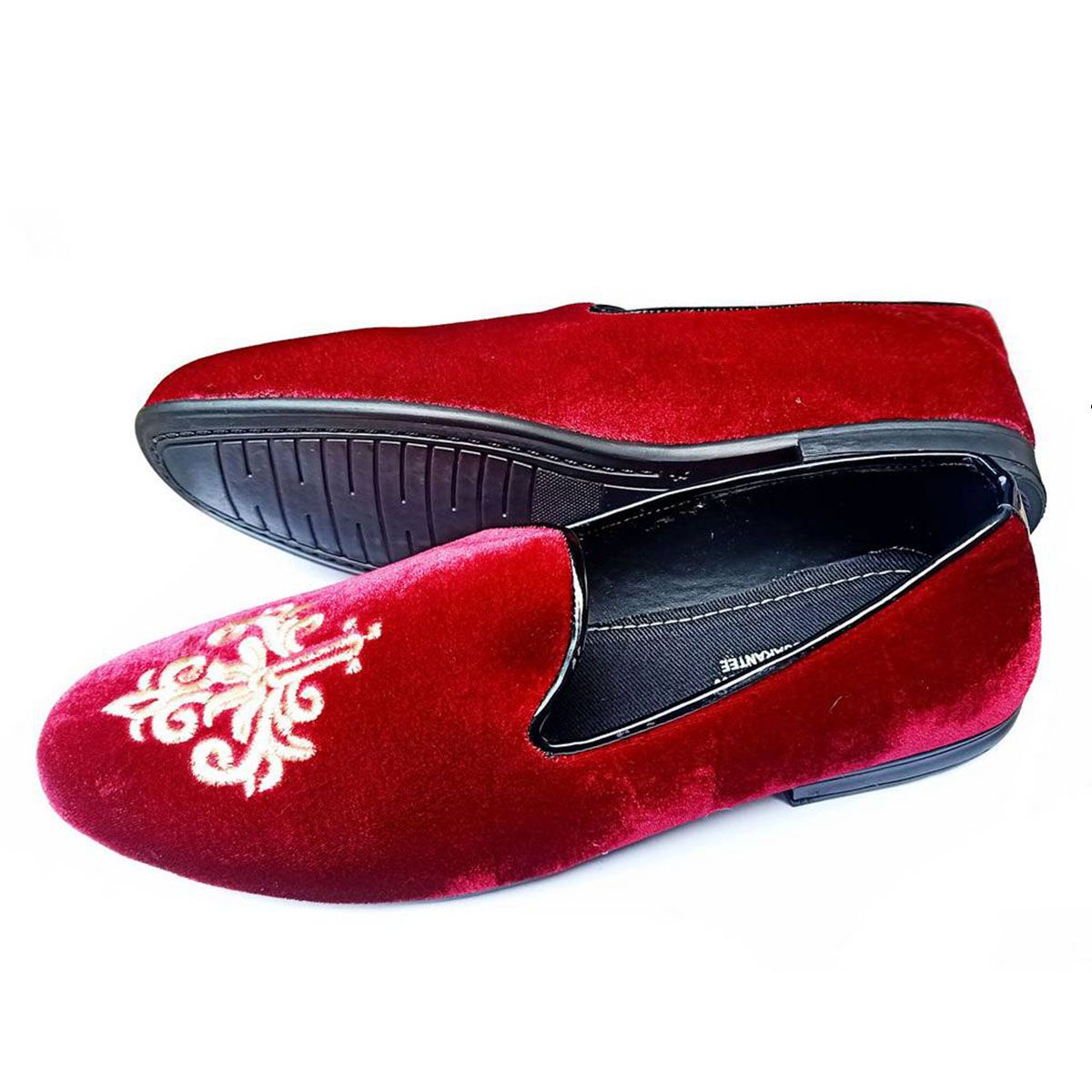 Elegant Red Leather Loafers for Men