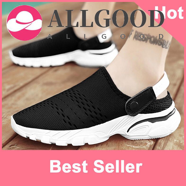 【Higher Quality】Waterproof Skid-proof Lazy Shoes Summer New Korean Fashionable Men Shoes Light Footwear Breathable Beach Young Sandals