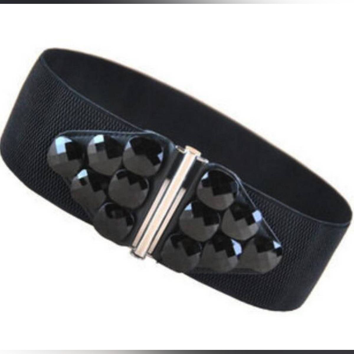 Super loose waist button women's waistband wide belt women's waist belt women New Fashion Women's Ladies Elegant High Elasticity Belt Waistband Belts