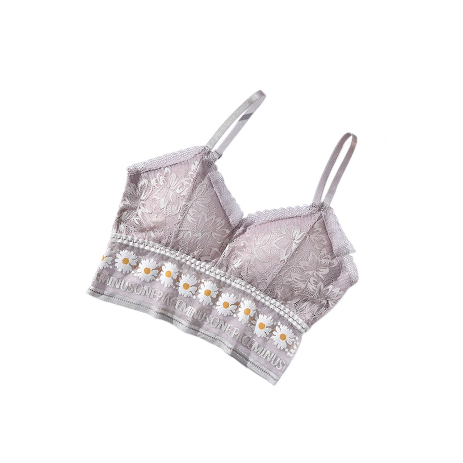 Women's Little Daisy Lace Camisole Summer Wild Sexy Backless Tube Top Comfortable Underwear