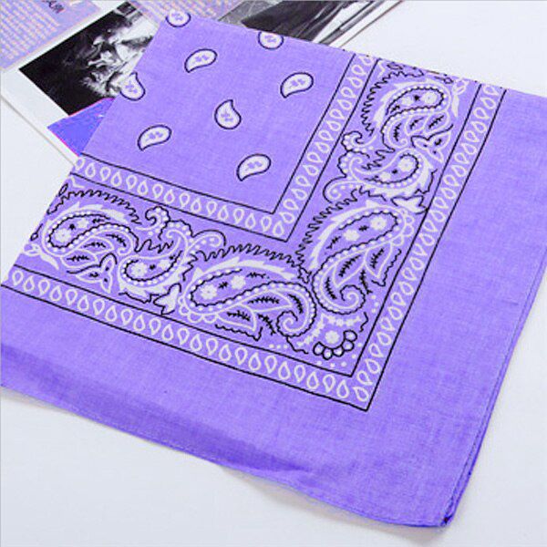 Fashion Polyester Bandana Square Scarf For Women Men Headband  Headwear Double Sided Head Wrap Fashion Hair Accessories