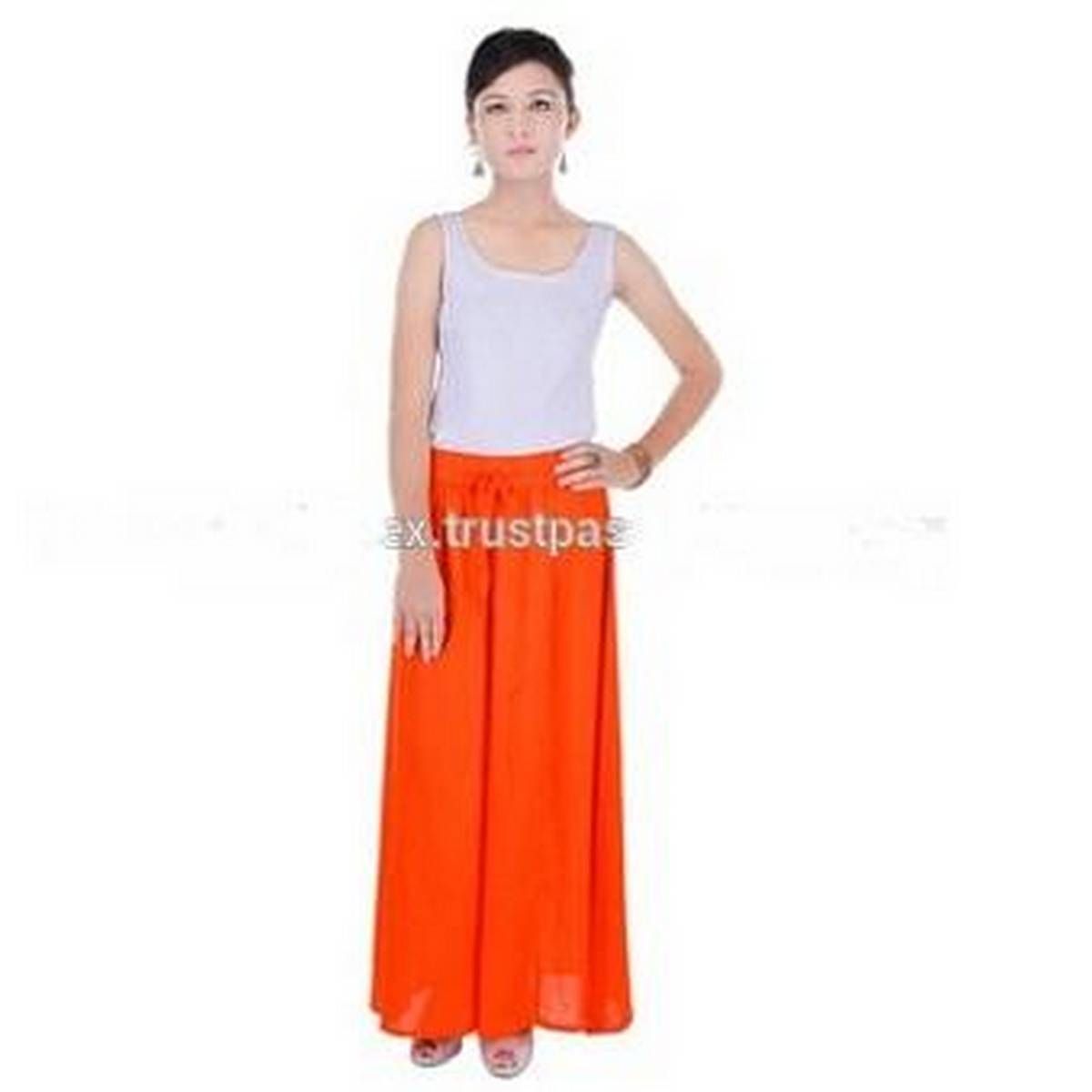 Fashion Trands Stylish Plazo For Womens Orange Color