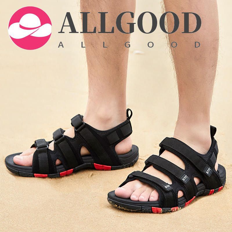 Summer thick bottomed anti slip open toe men's sandals trend outdoor sports student beach shoes casual shoes