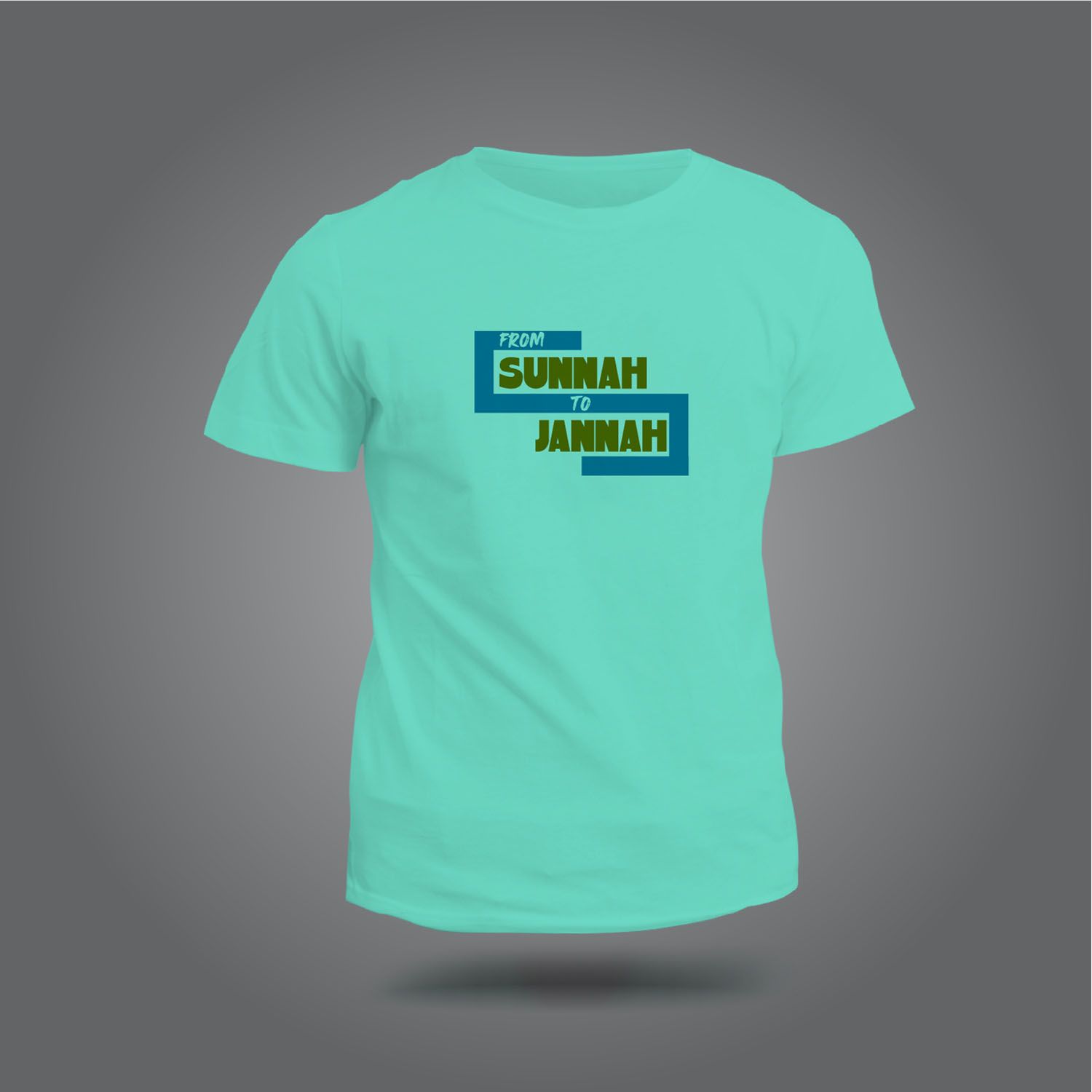 From Sunnah to Jannah Design Short Sleeve Printed T-shirt