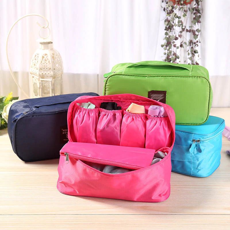 Fashionable Women Bra Organizer Underwear Storage Purse Bag Pouch - Bra - Bra For Girls