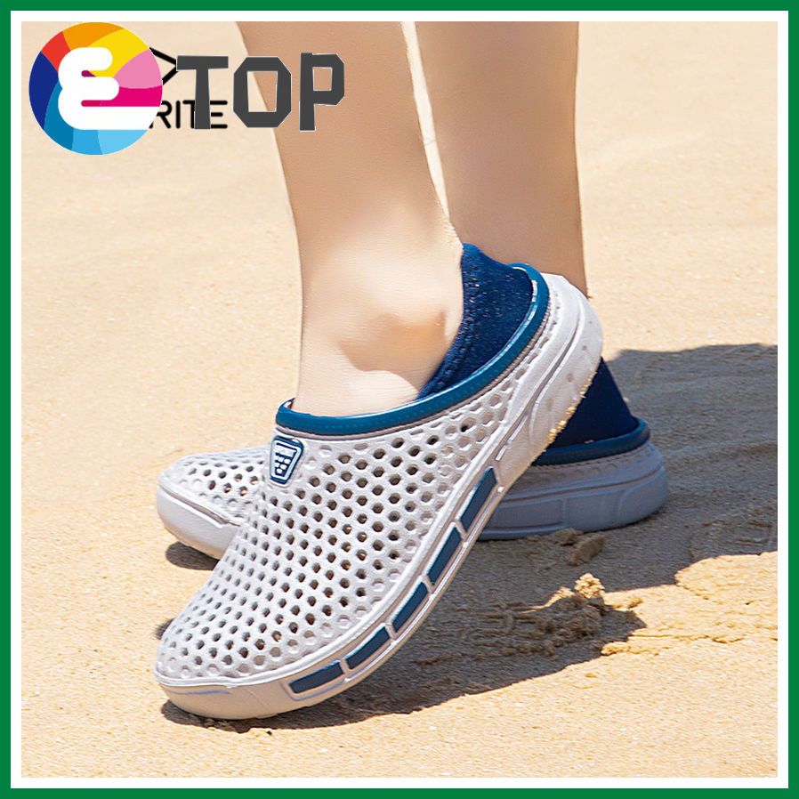 Size 36-45 Couples Slipper Lazy Half Slipper Beach Flip Flops Sandals for Men Bathroom Slippers Garden Shoes