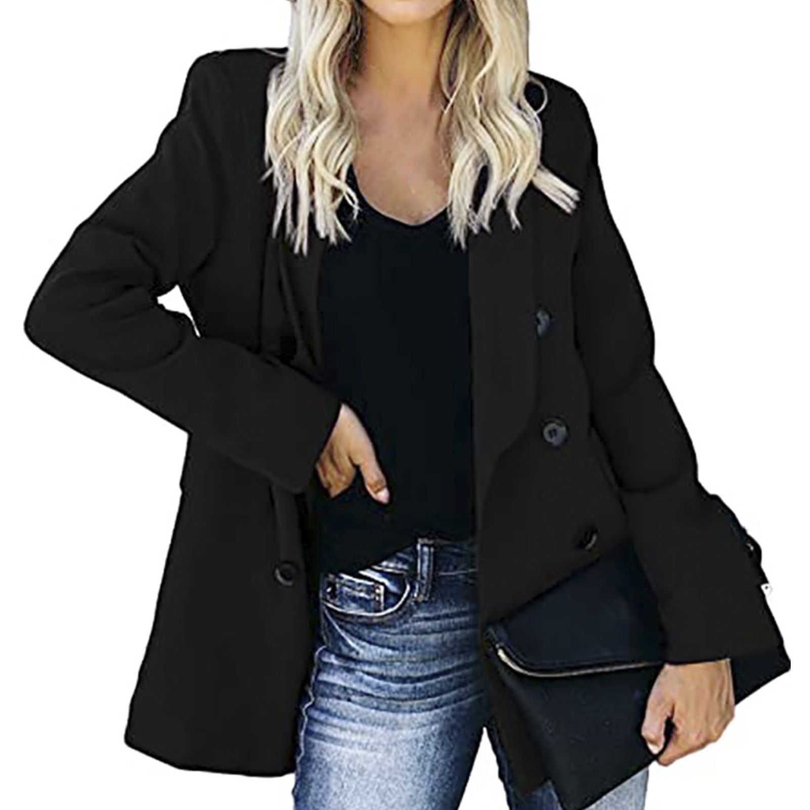 Lady Blazer Lapel No Shrinking Women Jacket