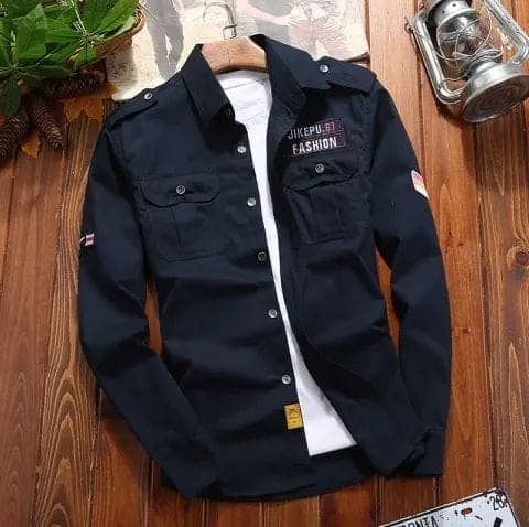 Men'S Olive Long Sleeve Casual Shirt_E-Quick - Shirt - Shirt For Men - Shirt For Men