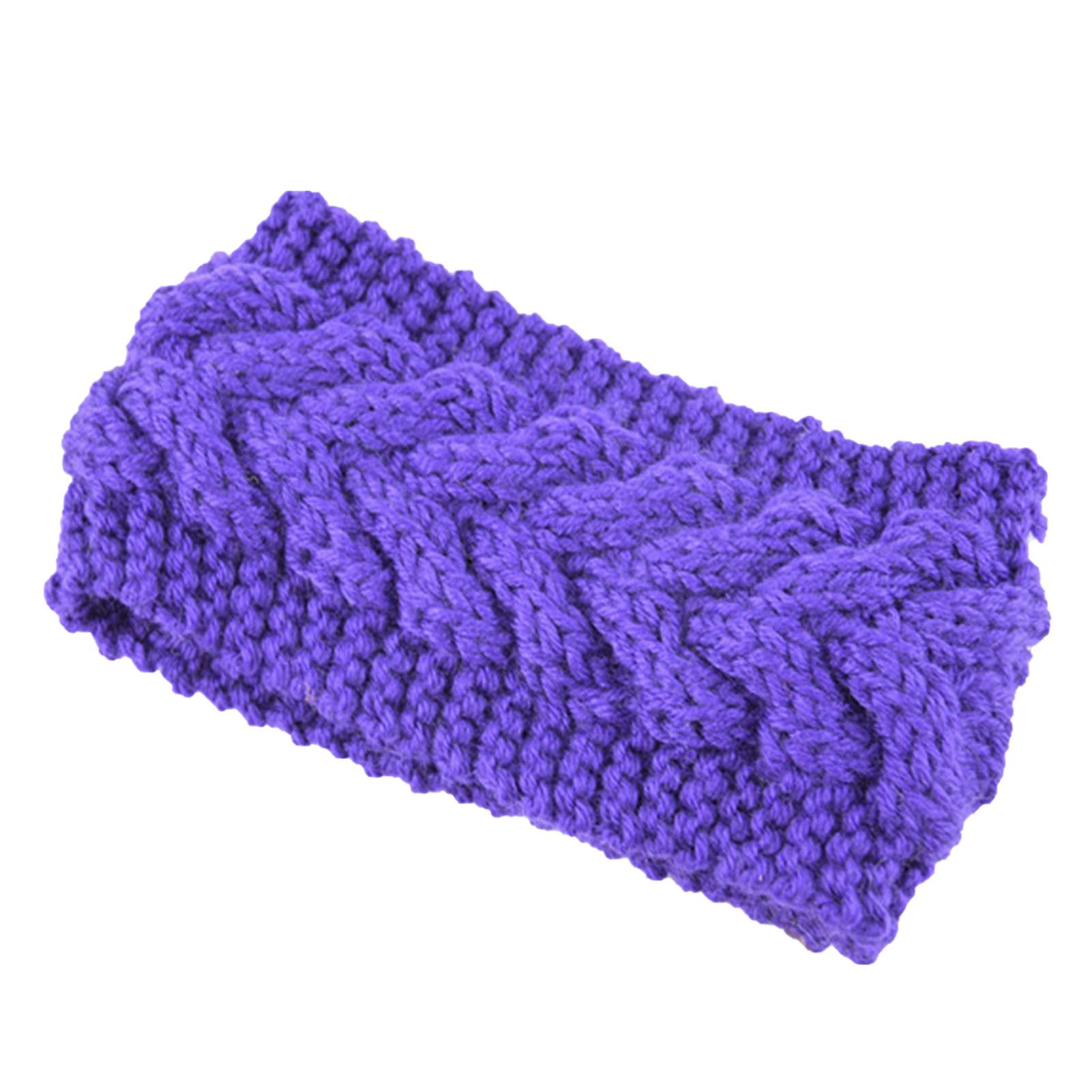 Knitted Headband Thick Soft Braided Crochet Headband