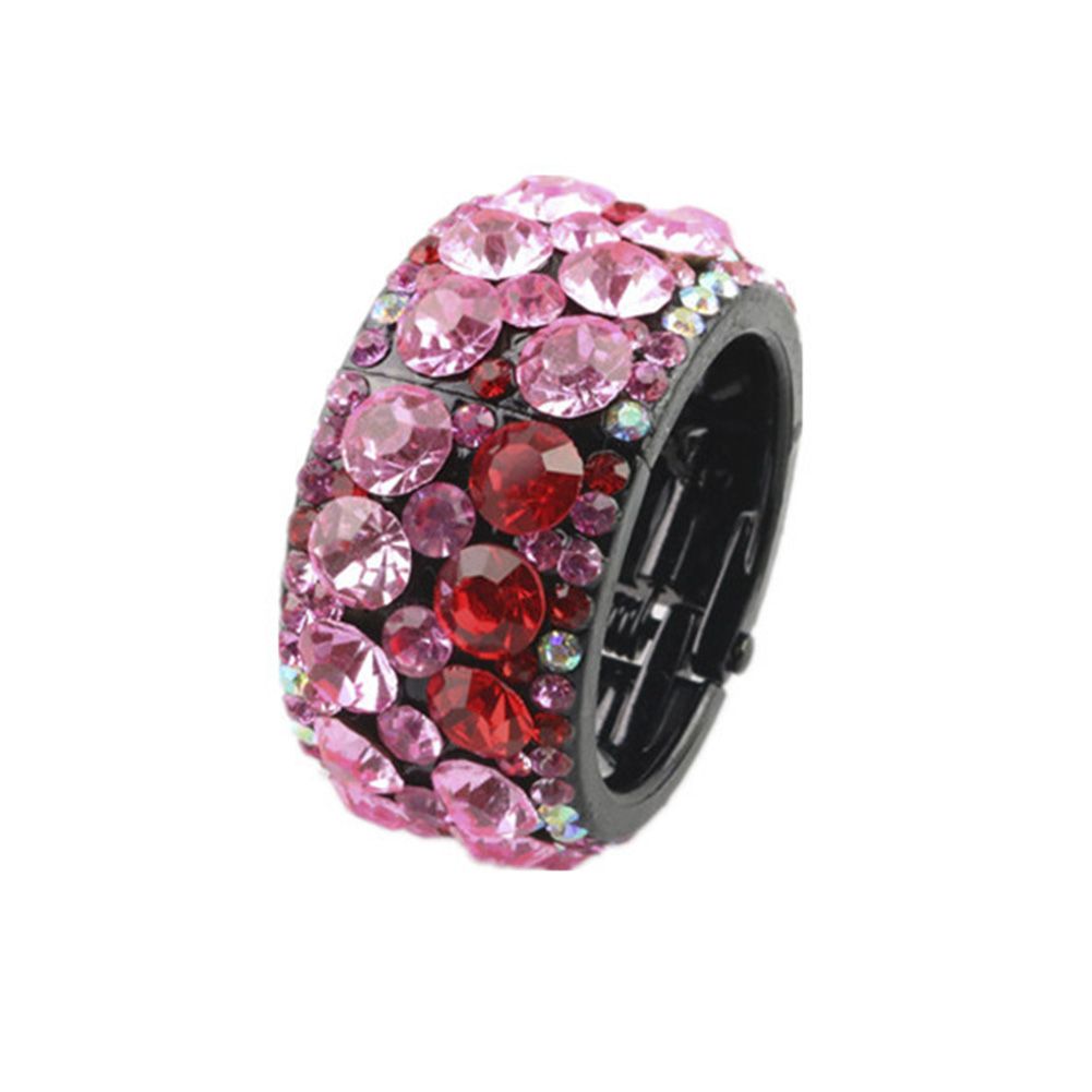 Shiny Rhinestone Hair Ties Bands Rings Ponytail Holders Girls Women Gift