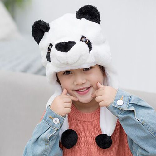 Cute Bunny Plush Hat Funny Playtoy Performance Supplies Party Dress Cos Props Cartoon Headdress Cute Animal Performance Hat Gift