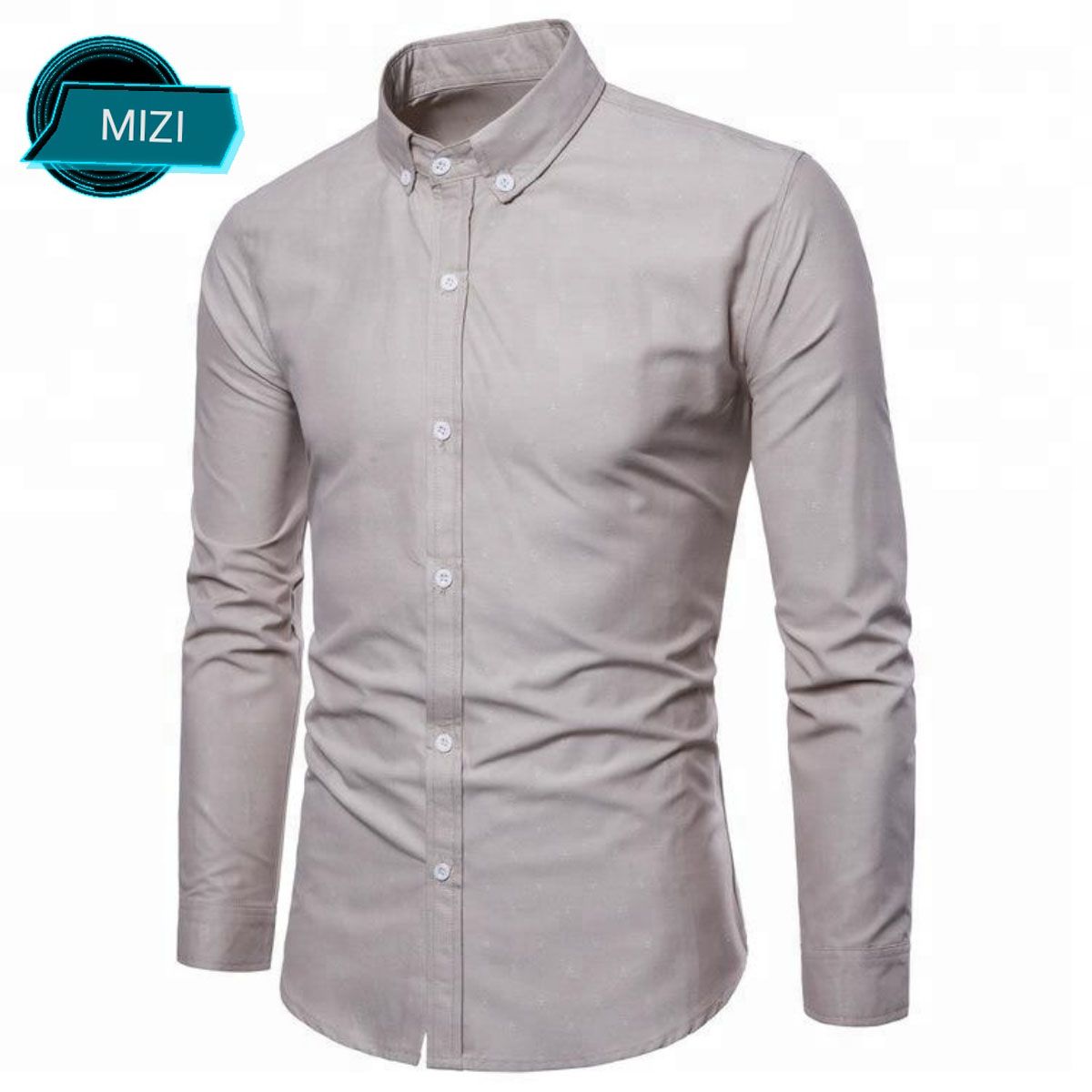 Stylish Regular Slim Fit Blank Cotton Long Sleeve Formal Shirt For Men