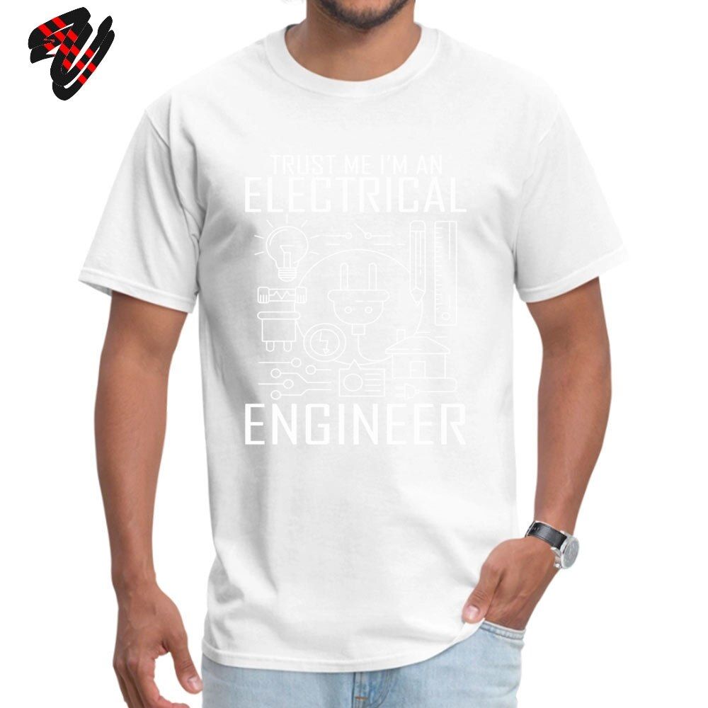 Popular T-shirt 100% Cotton Men Tops T Shirt Trust Me I Am an Engineer Geek Quote Tees High Street Black We Tshirt Funny