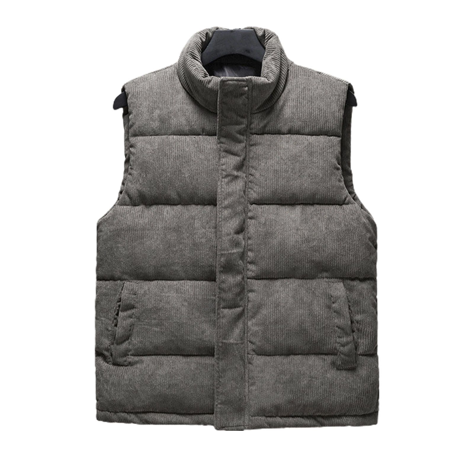 Men Vest Zipper Highly Warm Men Waistcoat