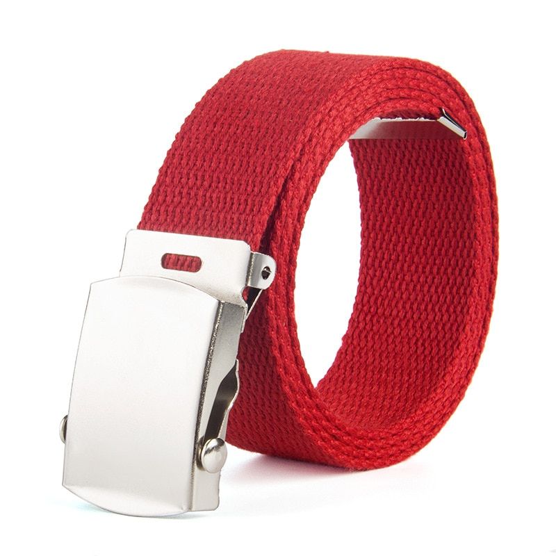 High Quality 2.5cm men/women canvas belts luxury design Children Boys and girls Outdoor Training Jeans Belt Waistband 80-120cm