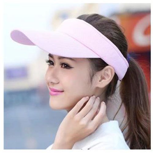 Adjustable Unisex Plain Sun Visor Sport Golf Cap