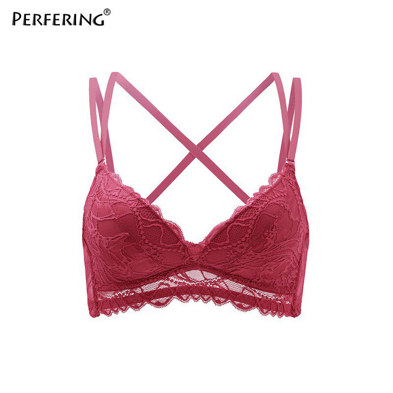 Perfering Push Up Bra Sets Lace  Gather Bralette Seamless Brassiere Bras For Women WireFree Fashion Underwear Lingerie Lady