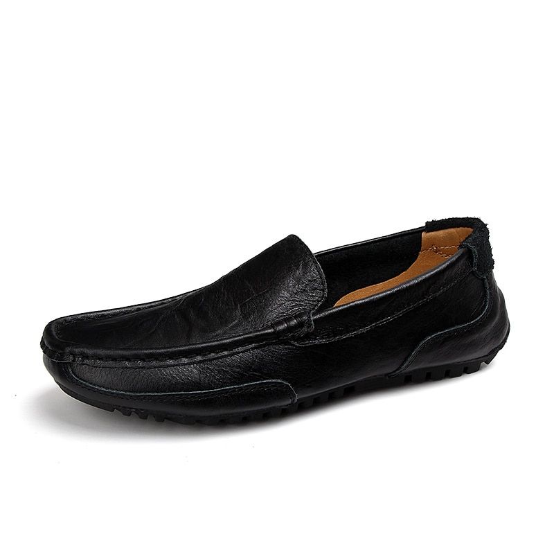 Winter Warm Mens Loafers Leather Driving Shoes Casual Italian Designer  Loafers Shoes Man