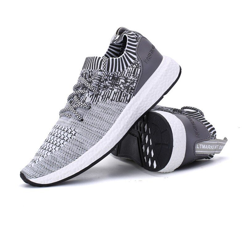 XiaoYoupin Sneakers Casual Outdoor Shoes Men Fashion Lightweight Soft Breathable Lace-up Running Flying Weave Size Male 39-44