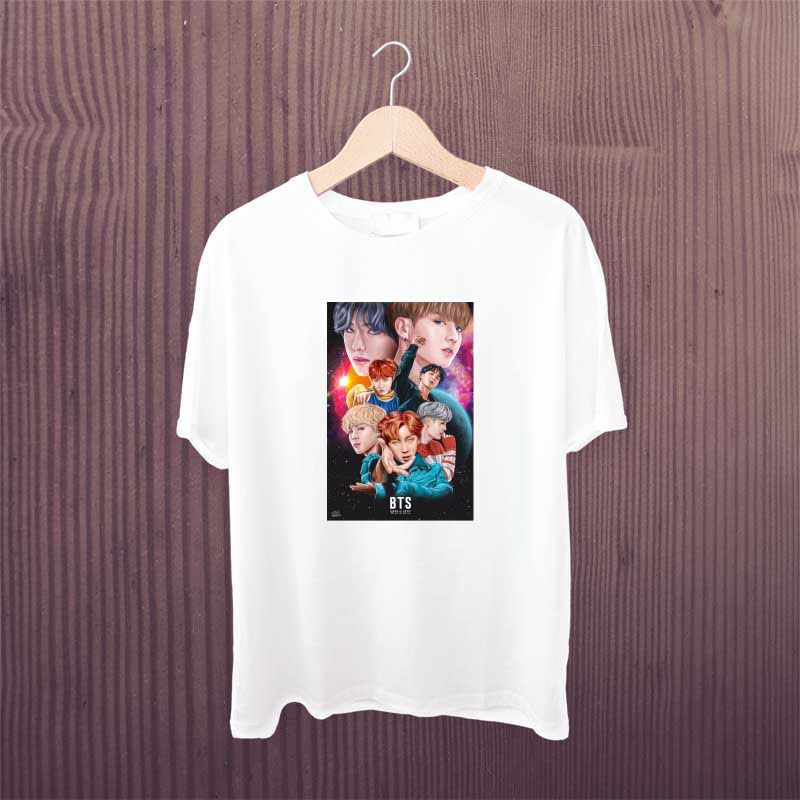 Bts Cute Member White Tshirt