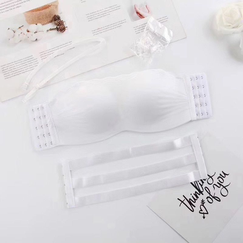 Strapless Push Up Bra Women Lace Brassiere Adjustable Lingerie Bralette Girls Fashion Underwear Lingerie Intimates