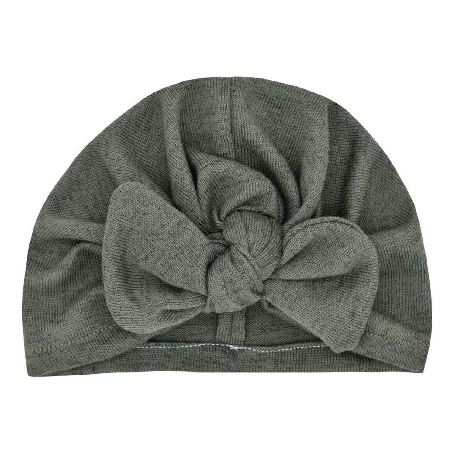 Infant Headwrap All Match Pure Color Windproof Turban Headband