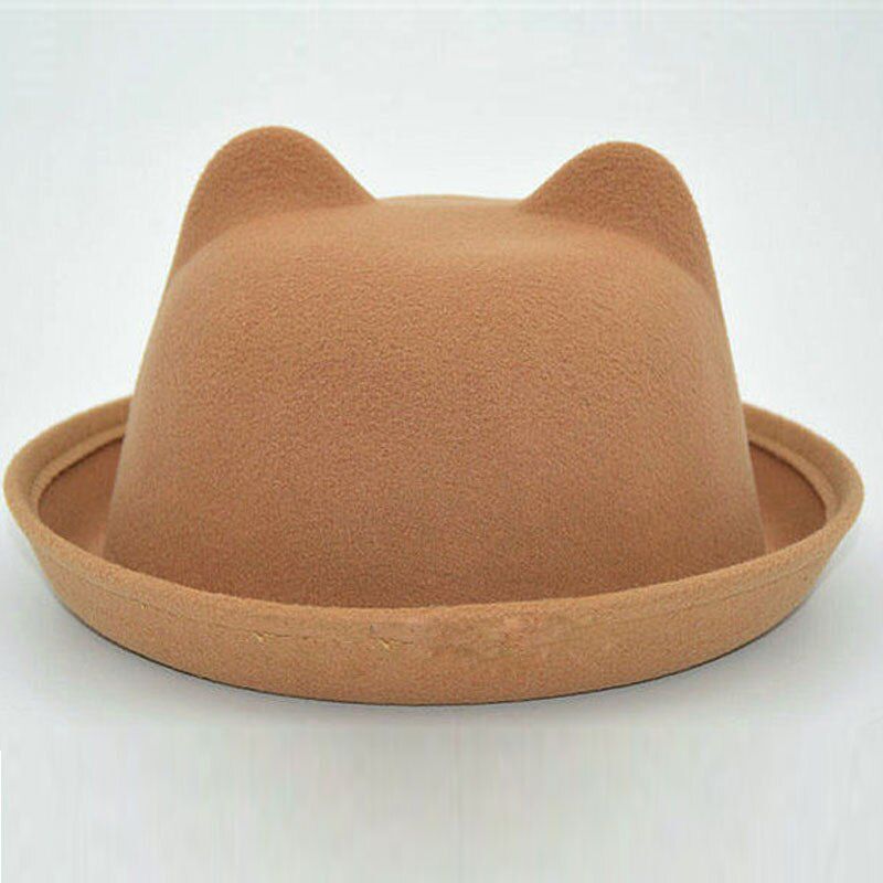 girls boys kids fedora kid felt hat fedoras for girls' boys felt cloche bowler hat