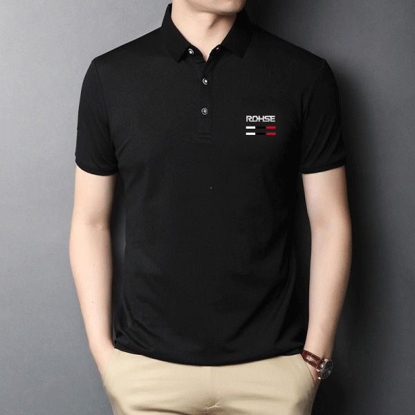 Rohse Black color premium quality polo shirt - Polo T Shirt For Men