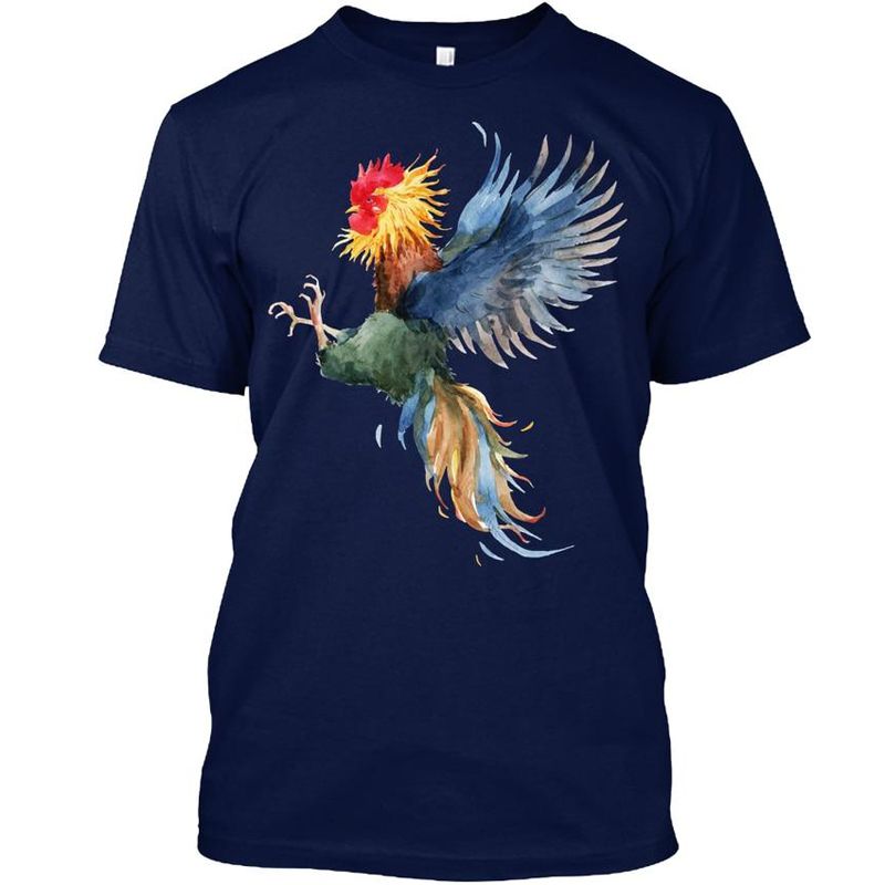 Watercolor Chicken Rooster New Popular Tagless Tee T-Shirt