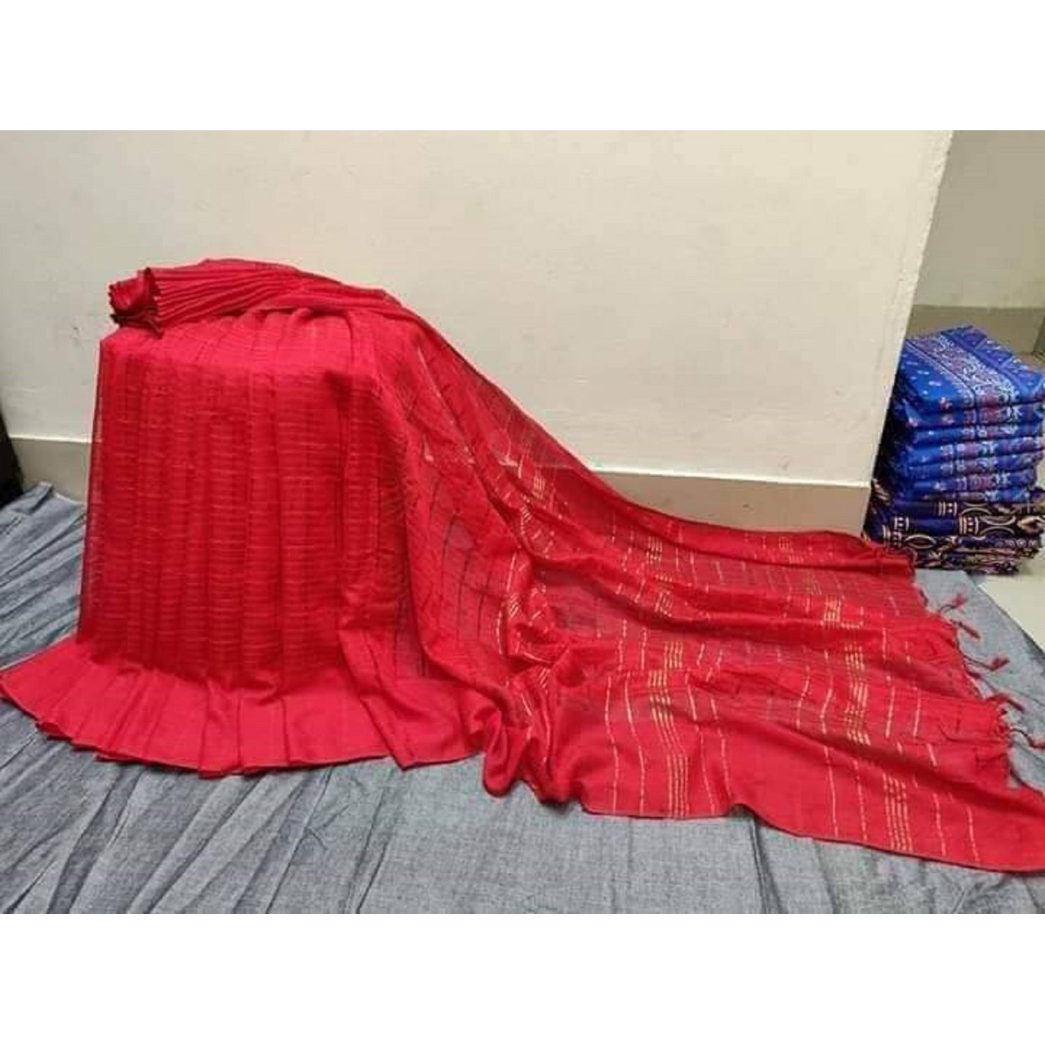 High Quality Soft Jhum Half Silk Monipuri Saree / ঝুম কটন মনিপুরি শাড়ী / Jhum Traditional Monipuri Saree, for Women