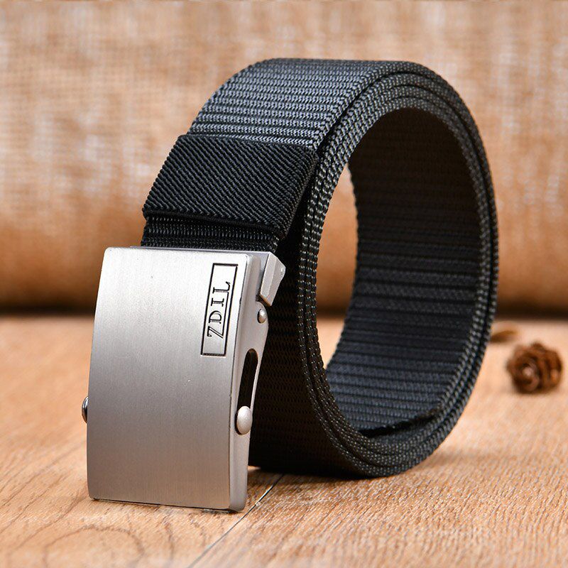 MEDYLA Wholesale Male High Quality Nylon Belt Waist Cinto Unisex Automatic buckle Military Fans Tactical Canvas Belt For Man a