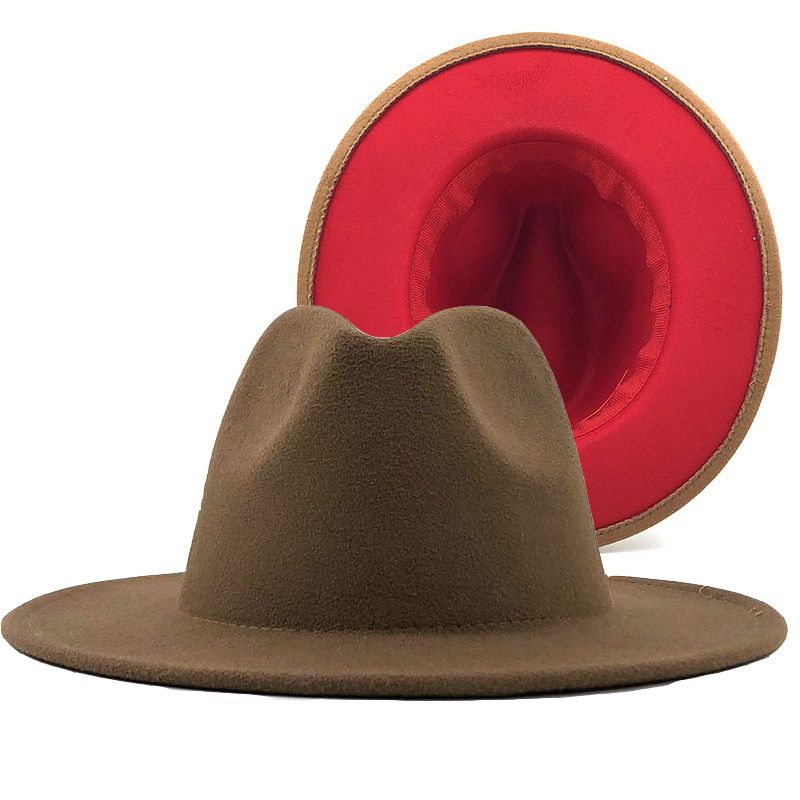 Women Feather decoratio Cow Fedora Hats Pattern Cowboy Hat With Rolled Brim Western Jazz Felt Hat Women Vintage Panama Wholesale