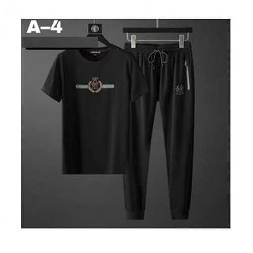Men's Fashion -Black And Red High Quality Stylish Cotton Short Sleeve T-Shirt and pant for Men