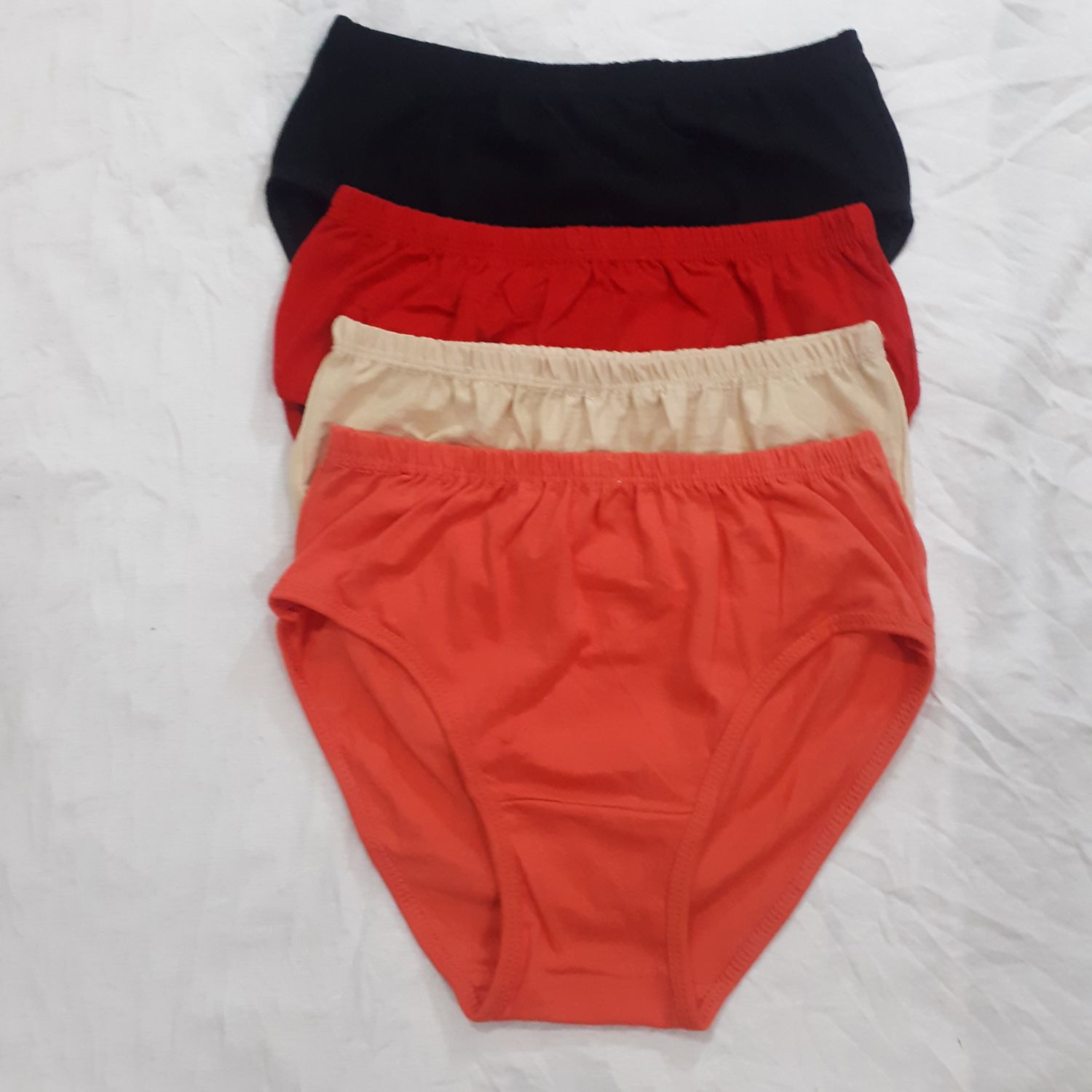3 pcs Multi Color Cotton panties For Women