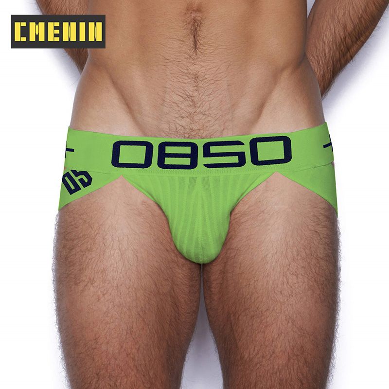 CMENIN Soft BS (1 Pieces) Patchwork Polyester  Men Underwear thongs Mens Jockstrap 2021 New thongs And G strings CMENIN Soft Breathable Cartoon Innerwear BS3515