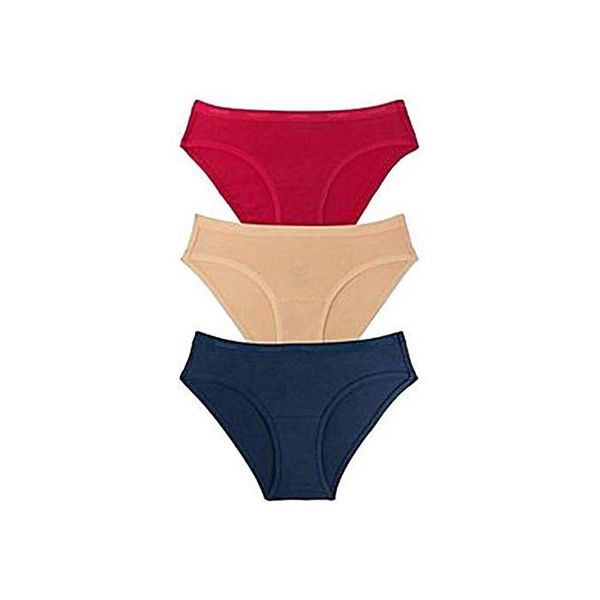 Multi Color Synthetic Panty Set For Women - 3 Pieces