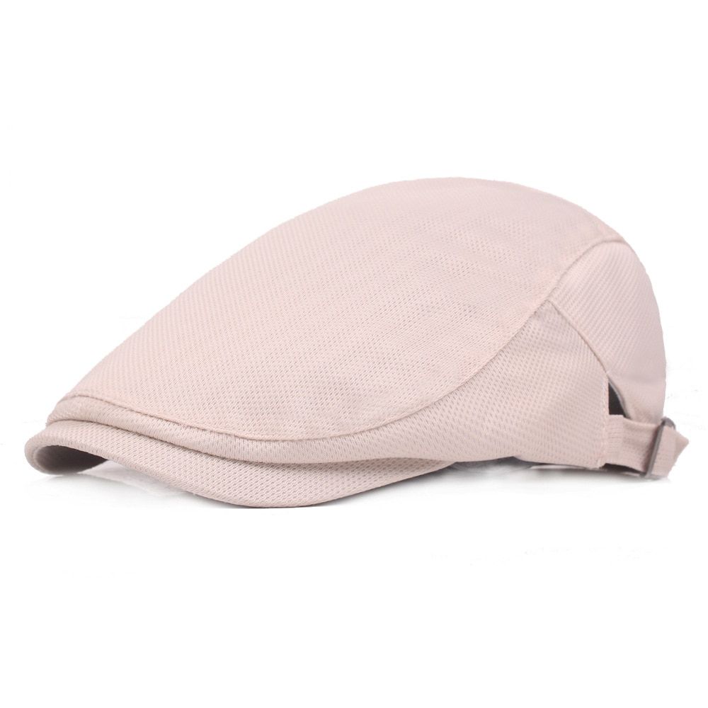 RoxCober Summer men women Mesh Breathable Berets Newsboy Caps Gatsby Hats Ivy Flat Cabbie caps hat homme topi pria