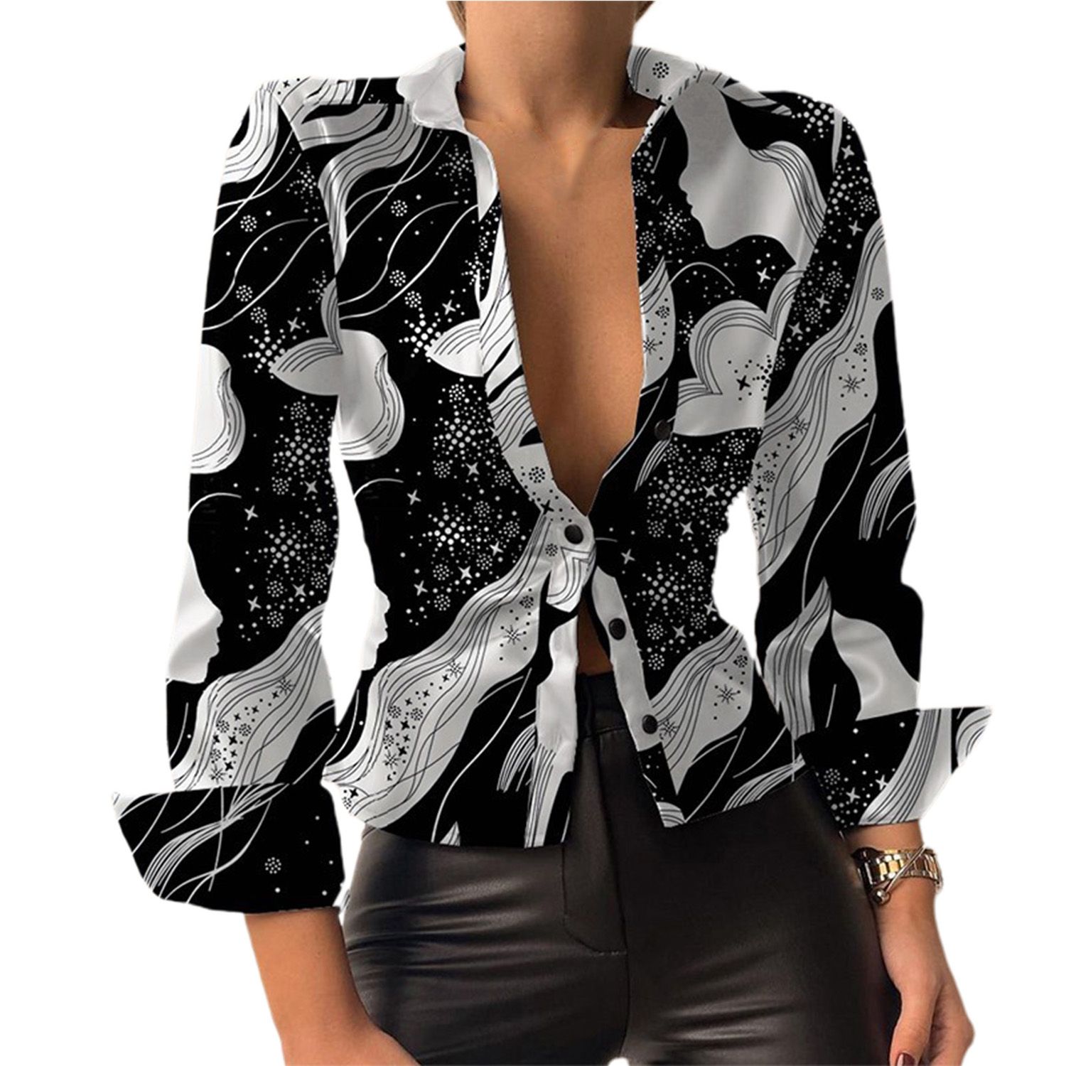 Women Shirt Long Sleeve All Match Lady t