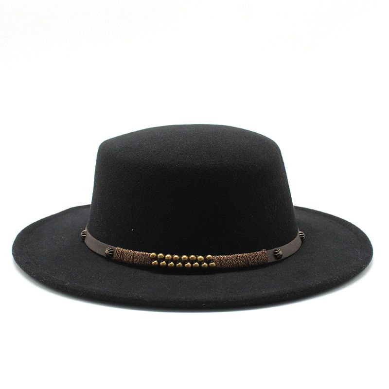 Winter Autumn Imitation Woolen Women Men Ladies Fedoras Top Jazz Hat European American Round Caps Bowler Hats Feminino Gorra