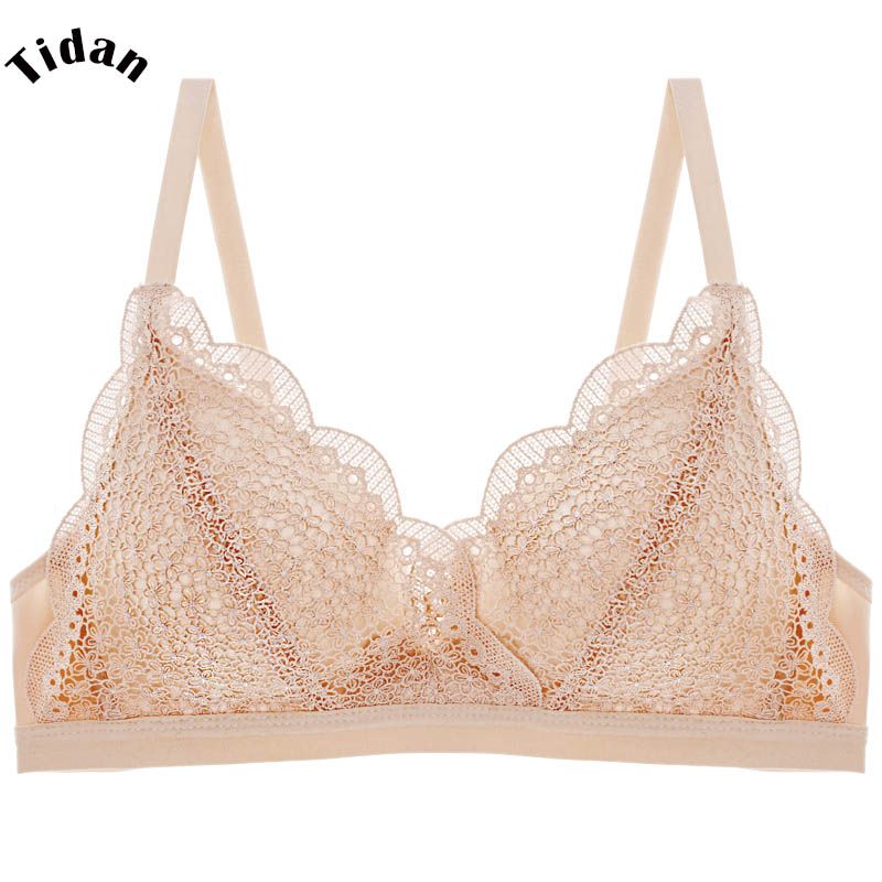 Women Floral Print Bra Lady Lingerie Push Up Brasserie