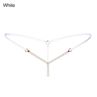 y Lady Crotchless Faux Pearls String G-string Briefs Underwear Underpants