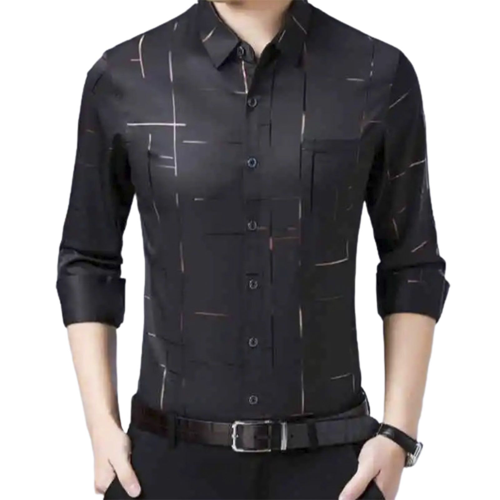 Shirt Lapel Buttons Fall Shirt