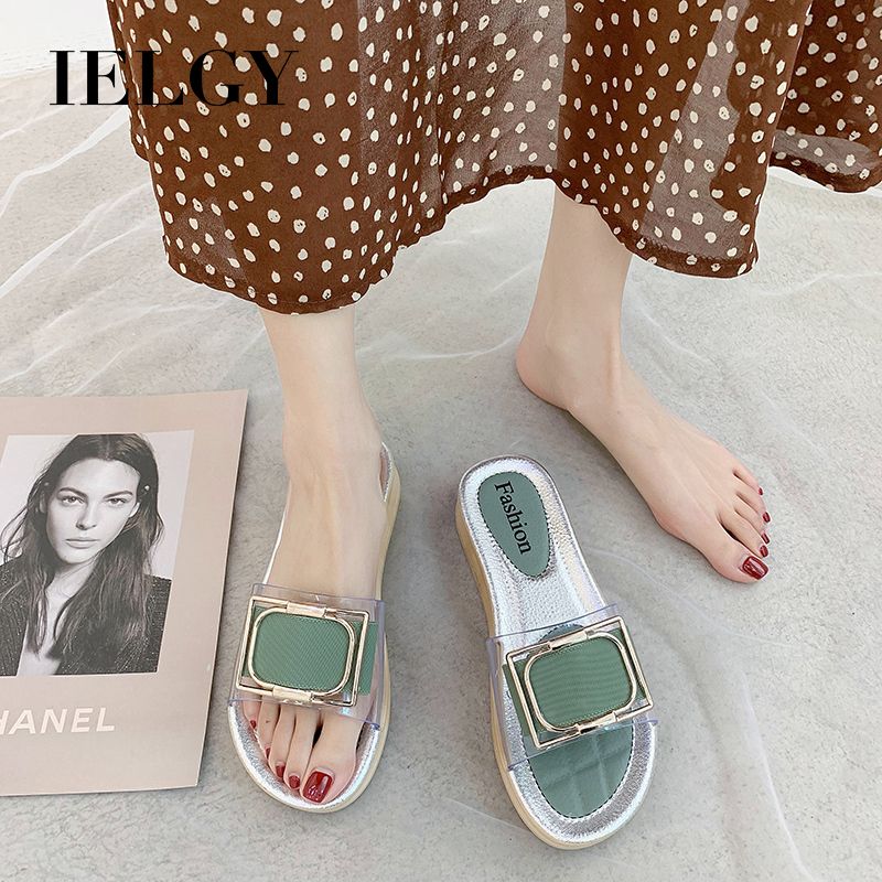 Suede flat shoes fashion shallow temperament low heel metal buckle retro wild women's shoes(null)