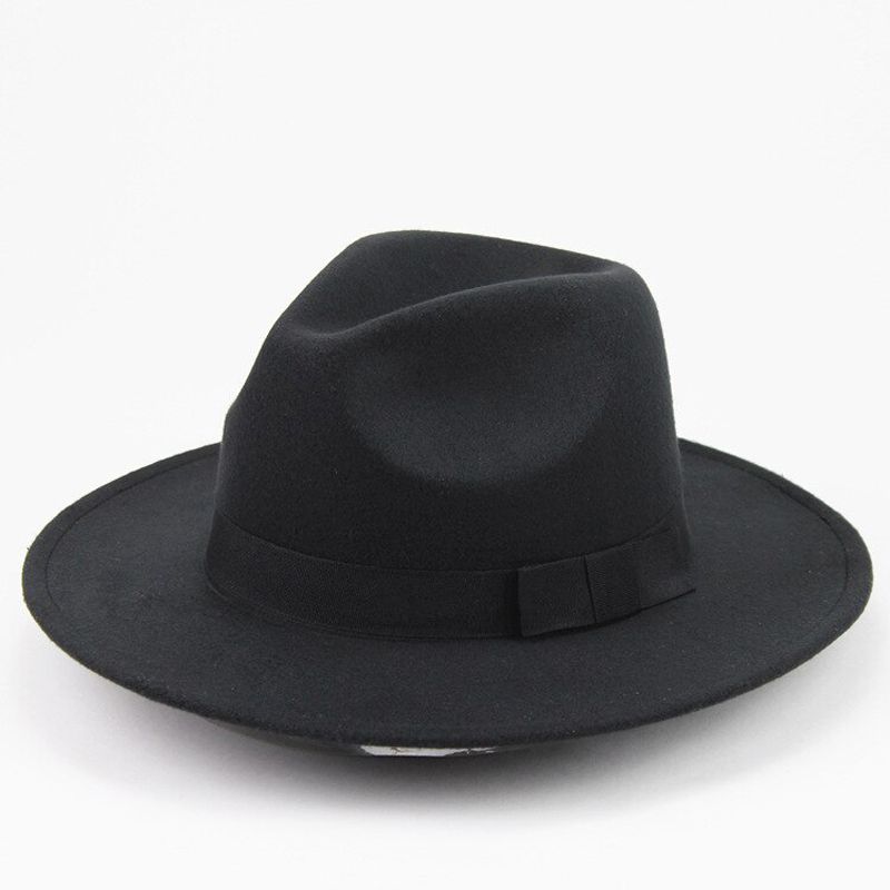 Arrivals Autumn Winter Sun Hat Women Men Fedora Hat Classical Brim Floppy Cloche Cap Chapeau Imitation Wool Cap