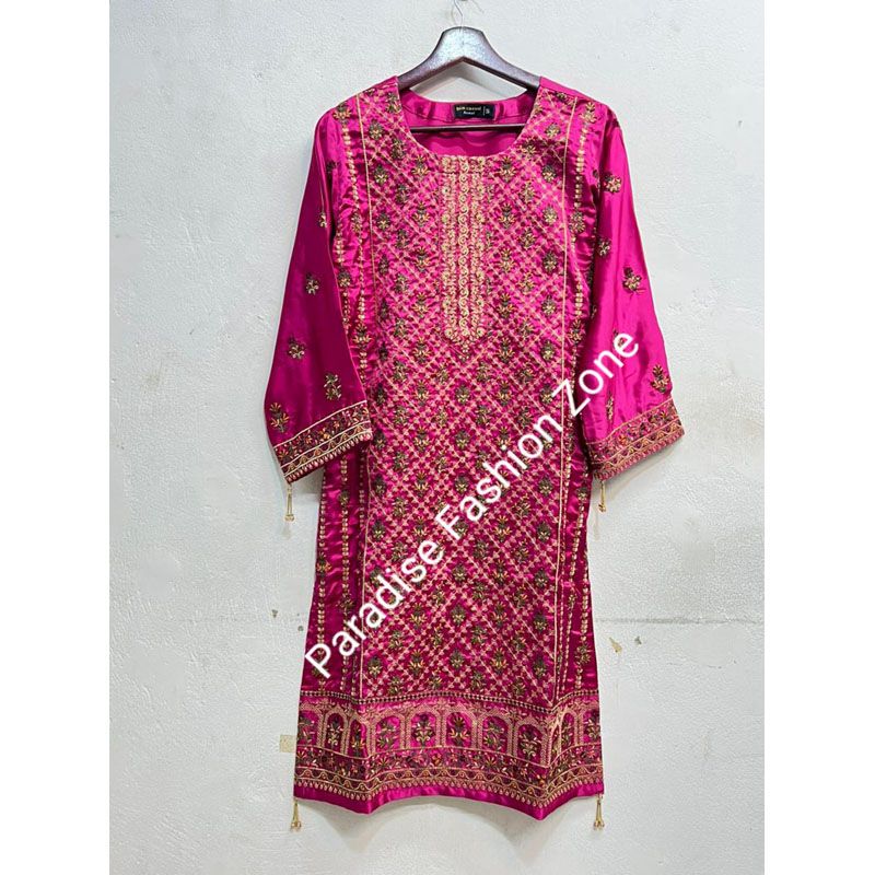 Pakistani Bin Saeed Silk Kurti One Piece for Women