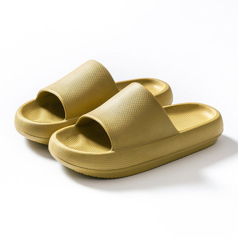 Women Men Summer Slippers Slide Sandals Beach High Heels Shower Thick Soft Sole Ladies Boys Girls Bathroom Shoes