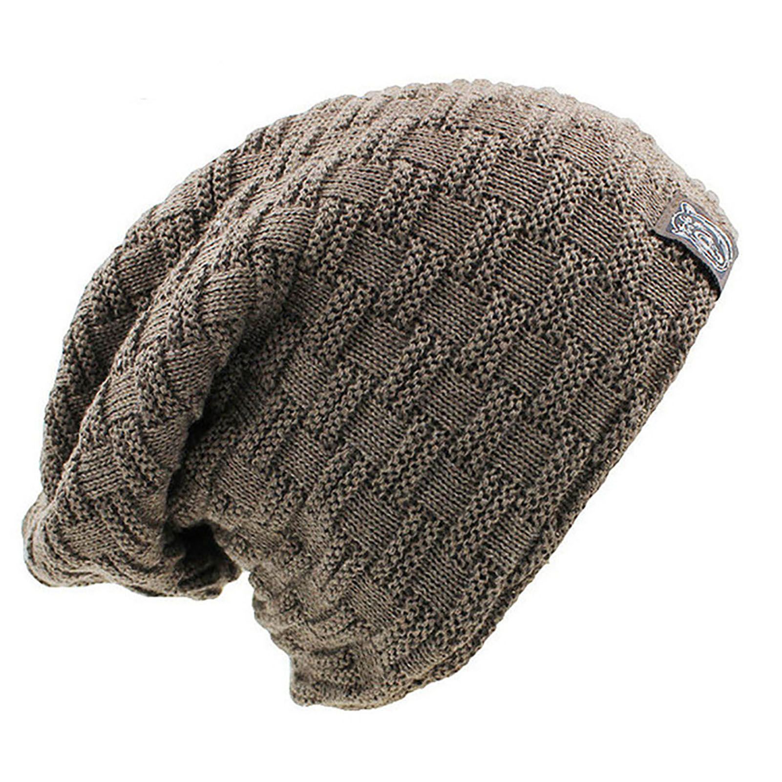 Men Hat Solid Color Accessory Skull Beanies