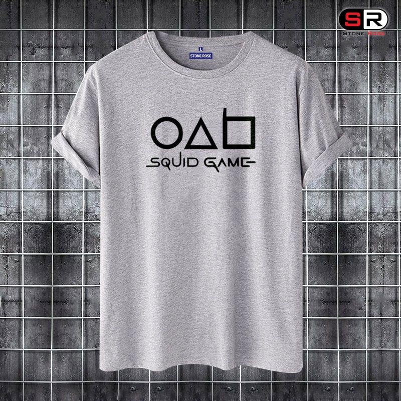 Squid Game Short Sleeve Cotton Stylish T-Shirts For Men By Stone Rose - 17101T - T Shirt For Man - T Shirt For Man